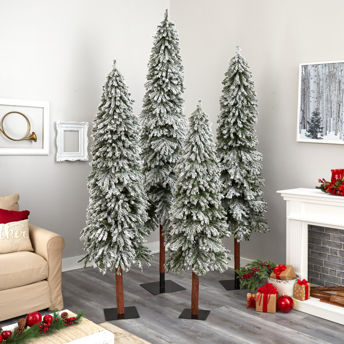 The Holiday Aisle® Flocked Grand Alpine Artificial Christmas Tree